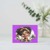 Cleaning Service Housekeeping  Business Card Visitekaartje (Staand voorkant)