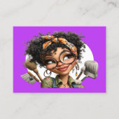 Cleaning Service Housekeeping  Business Card Visitekaartje (Voorkant)