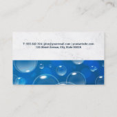 Cleaning Service Lady | Zeepbellen Visitekaartje (Achterkant)