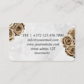 Cleaning Service Maid House Keeping Gold Glitter Visitekaartje (Achterkant)