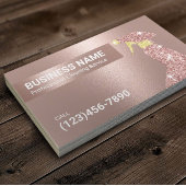 Cleaning Service Modern Roos Gold Maid Visitekaartje