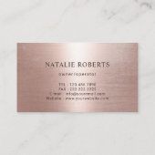 Cleaning Service Modern Roos Gold Maid Visitekaartje (Achterkant)