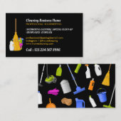 Cleaning Service Standard Black Visitekaartje (Voorkant / Achterkant)