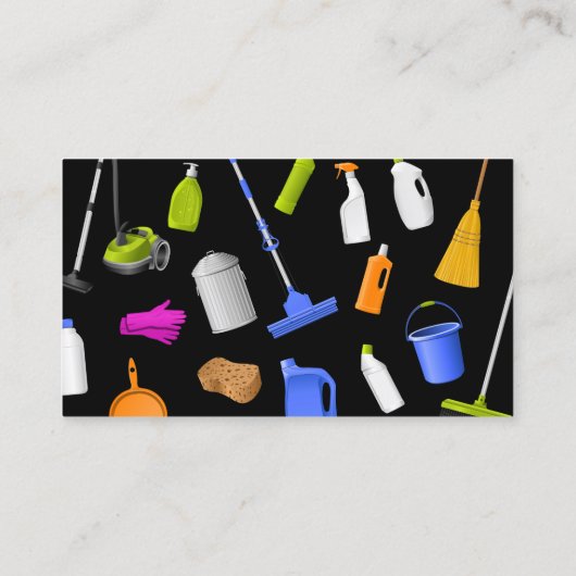 Cleaning Service Standard modern Visitekaartje (Achterkant)