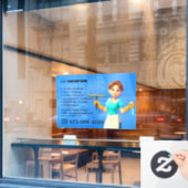 Cleaning Service Window Cling Raamsticker (Cafe Raam)