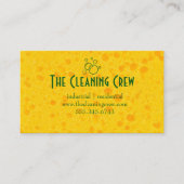 Cleaning Service Yellow Sponge Visitekaartje (Voorkant)