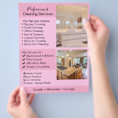 Cleaning Services Flyer | Editable House Cleaning  (Hand)