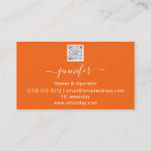 Cleaning Services House Maid Oranje Gold Visitekaartje (Achterkant)