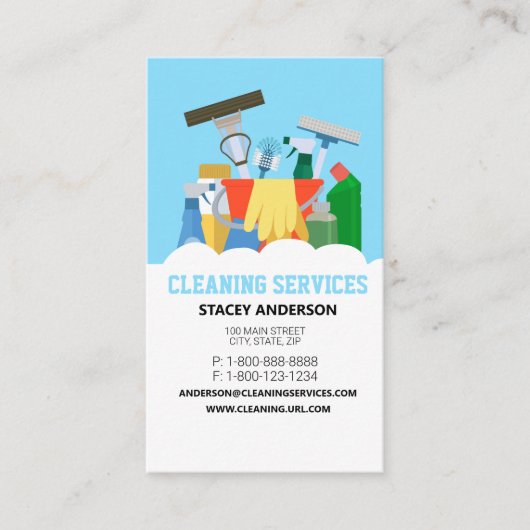 Cleaning Services  Visitekaartje (Voorkant)
