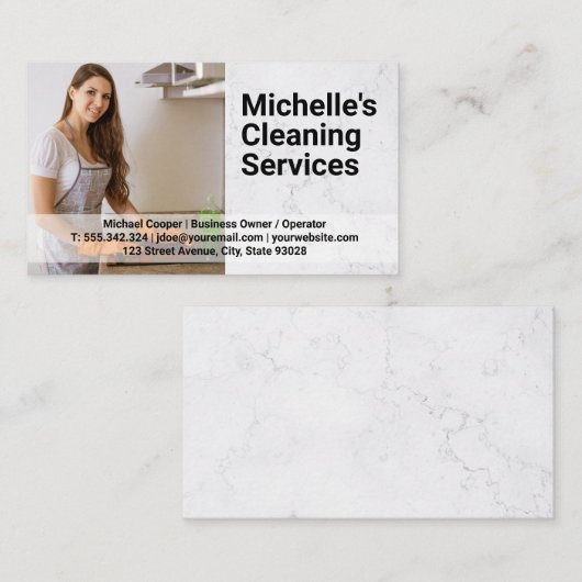 Cleaning Stove House Keeper Visitekaartje (Voorkant / Achterkant)