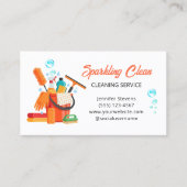 Cleaning Supplies Housekeeping Service Visitekaartje (Voorkant)