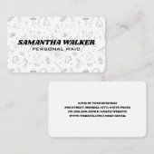 Cleaning Tools Pattern | Maid Services Visitekaartje (Voorkant / Achterkant)