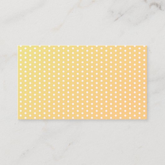 Cleaning van Bucket- en Mop Polka Dots Service Visitekaartje (Achterkant)