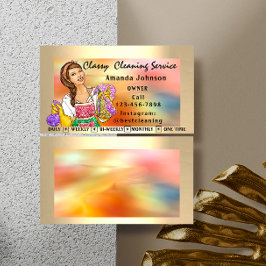 Cleaning van Classy House Maid Holographic Service Visitekaartje