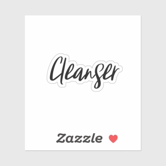 Cleanser Storage Sticker (Vel)
