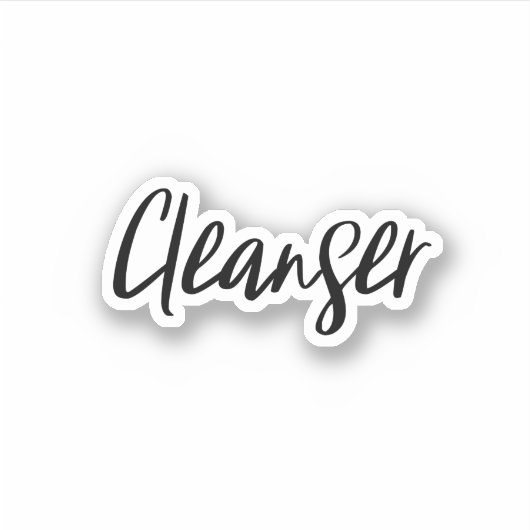 Cleanser Storage Sticker (Voorkant)