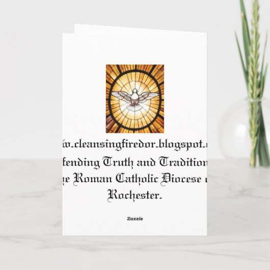 Cleansing Fire Christmas Card Feestdagen Kaart (Achterkant)