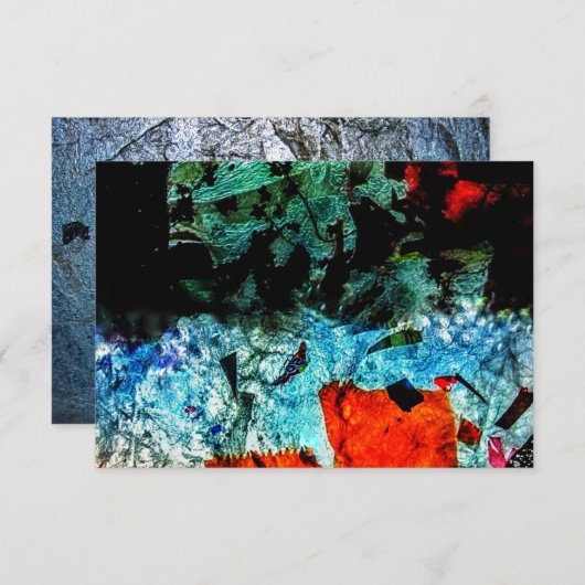 Clear abstract invitation.Ordinary recycle texture Kaart (Voorkant / Achterkant)