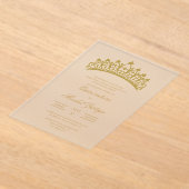 Clear acryl Quinceanera Uitnodigingen (Laagn)