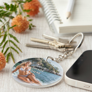 CLEAR! 🔑 Acrylen sleutelhanger – Voeg afbeelding 