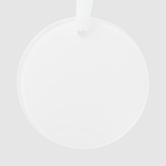 Clear Acrylic Ornament in Elegant Circle Shape (voorkant)