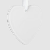 Clear Acrylic Ornament in Elegant Heart Shape (voorkant)