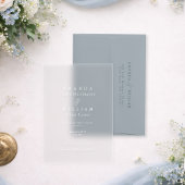 Clear Acrylic Wedding Invitation | Luxury French Acryl Uitnodigingen