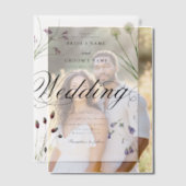 Clear Acrylic Wildflowers Bloemenbruiloft Vellum Uitnodigingen (Offset (Koppel))