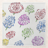 Clear Art Coaster Glazen Onderzetter (Voorkant)