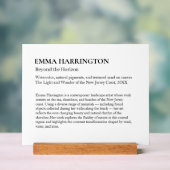 Clear Art Gallery Exhibit Display Plaque (Neutraal)