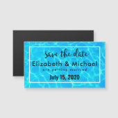 Clear Blue Pool Water Foto de datum opslaan (Voorkant / Achterkant)