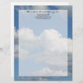 Clear Blue Sky Briefhoofd Ontwerp (Voorkant / Achterkant)