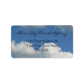 Clear Blue Sky Etiket (Voorkant)