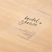 Clear Boho Vrijgezellenfeest Acryl Party Uitnodigi Uitnodigingen (Laagn)