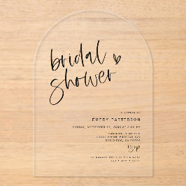 Clear Boho Vrijgezellenfeest Acryl Party Uitnodigi Uitnodigingen