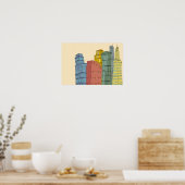 Clear Buildings Poster (Keuken)