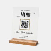 Clear Business Menu Verbinden Acryl Bord (Hoek)