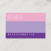 Clear, colorful, clear business card (3c) visitekaartje (Voorkant)
