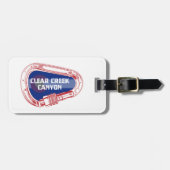 Clear Creek Canyon Colorado klimmende karabijnhaak Bagagelabel (Voorkant horizontaal)