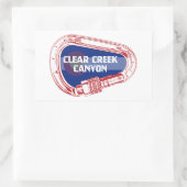 Clear Creek Canyon Colorado klimmende karabijnhaak Rechthoekige Sticker (Tas)