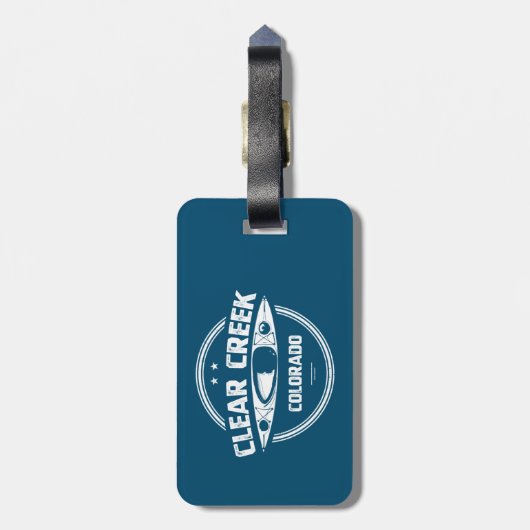 Clear Creek, Colorado Bagagelabel (Achterkant verticaal)