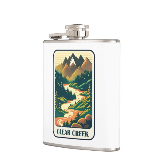Clear Creek Colorado Kleuren Heupfles (Links)
