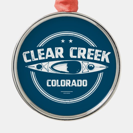 Clear Creek, Colorado Metalen Ornament (Voorkant)