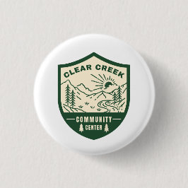 Clear Creek Community Center Verzamelbare pin Ronde Button 3,2 Cm