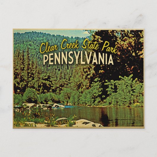 Clear Creek Pennsylvania Briefkaart (Voorkant)