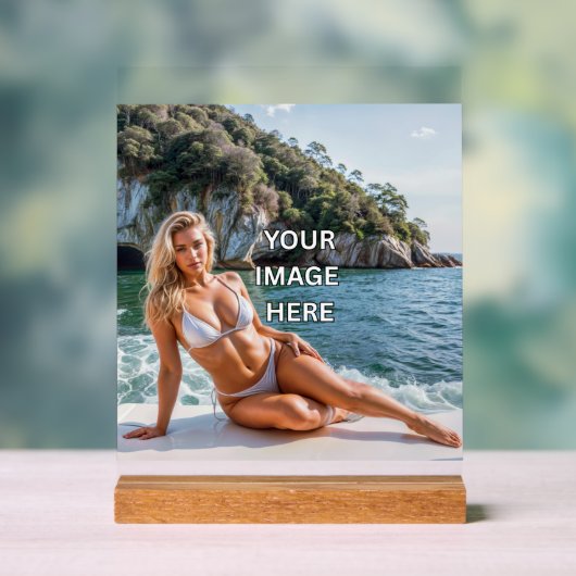 CLEAR! 🪧 Custom Acrylic Sign – Add Image or Text Acryl Bord (Neutraal)