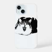Clear Edge, Kattenoproep iPhone 15 Case (Achterkant)