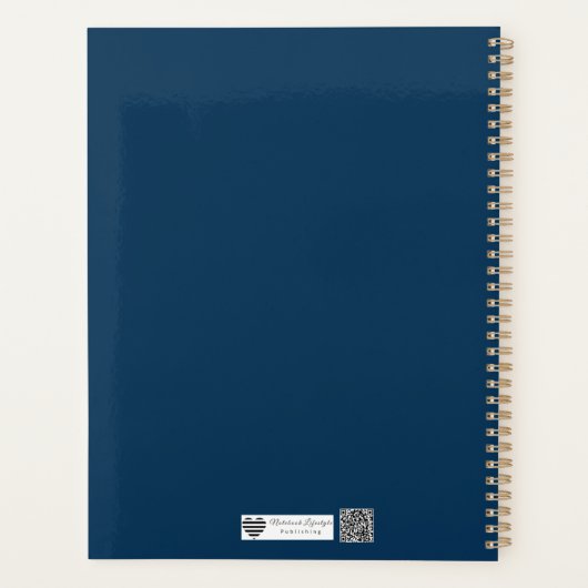 Clear Focus Geometric Design, Hard Cover, Black Sp Planner (Achterkant)