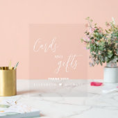 Clear Glass Look Acryl bruiloft teken met namen, Bord (Huwelijk)