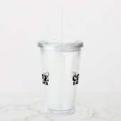 Clear Intent | Circle Back Never Reusable Acryl Drinkbeker (Rechts)